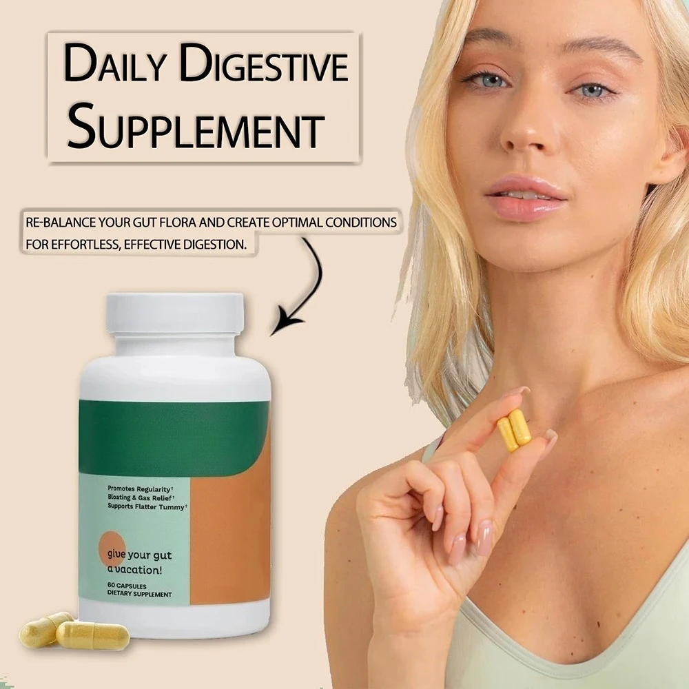 

Средство для здоровья кишечника и очищения толстой кишки - облегчение от газов и вздутия живота, восстановление функции кишечника с магнием, берберином, витамином D