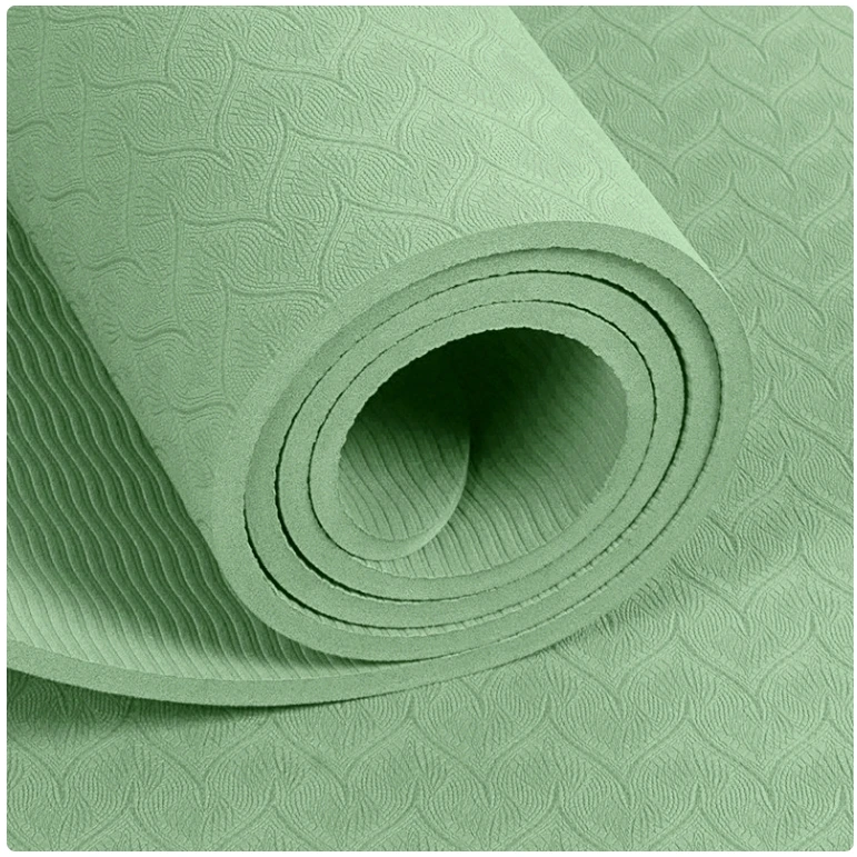 Customized Wholesale TPE Single Layer Yoga Mat 68mm Thick 720g Weight Thickened Widened Lengthened Non-slip Rectangle Matpromote