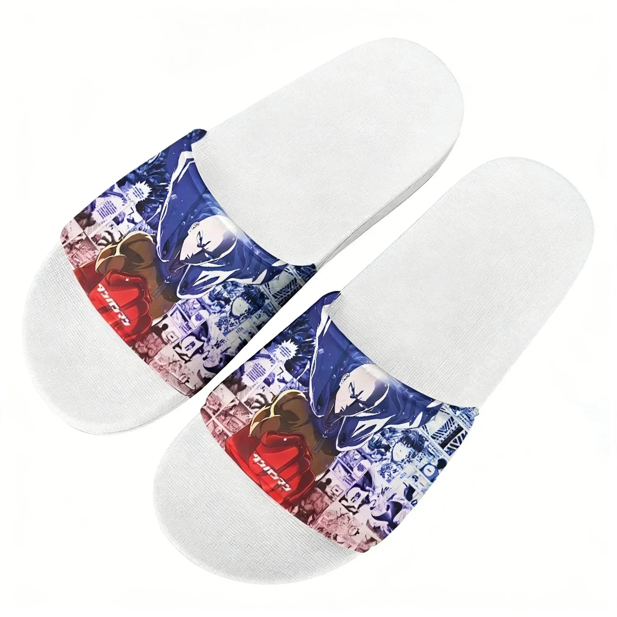 One Punch Man Slippers Home Bathroom Sandals Water Shoes Men Women Teenagers Indoor Poor Sandal Customized Summer Slipper