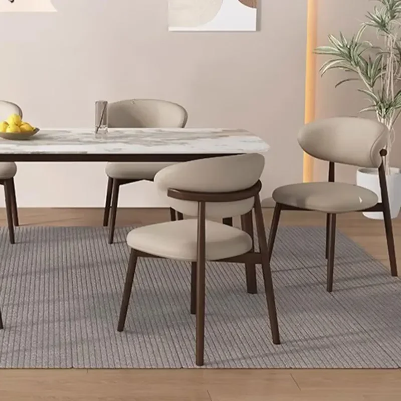 Lounge Room Chairs Dinning Table Chairs Office Single Gamer Chair Home Kitchen Chair Metal Frame Chaises Salle Manger Furniture image 6