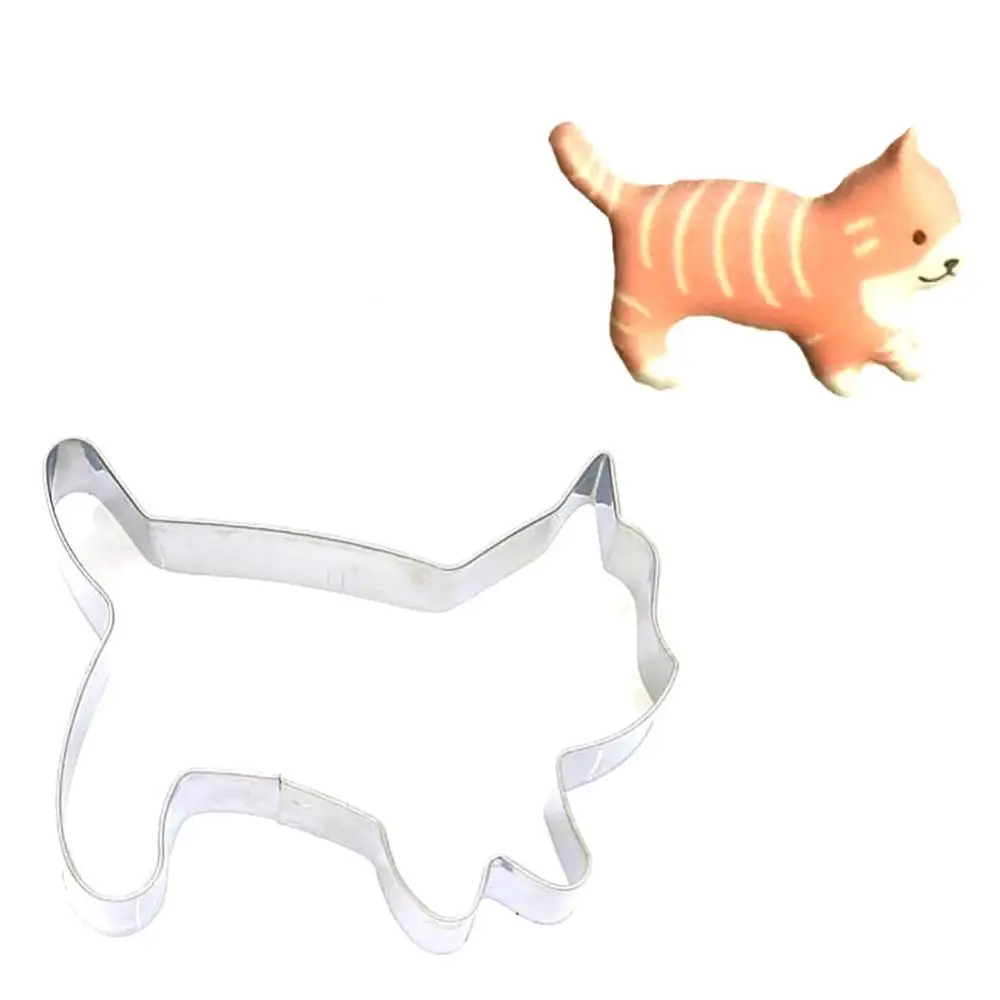 

Stainless Steel Cats Shape Biscuit Cookie Cutter Mold Cake Baking Tool Baking Pastry Decorating DIY Tool Kitchen Accessories