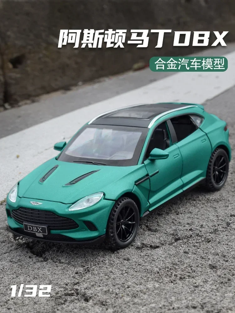 1:32 Legering Aston Martin DBX SUV Sportwagen Model Diecasts Metalen Speelgoed Voertuigen Trek Auto Simulatie Geluid Licht Jongens Speelgoed Gift