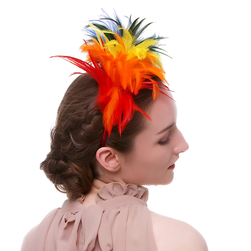 Explosive Feather Hair Bands Party Party Prom Stage Performance Holiday Carnival Accessories