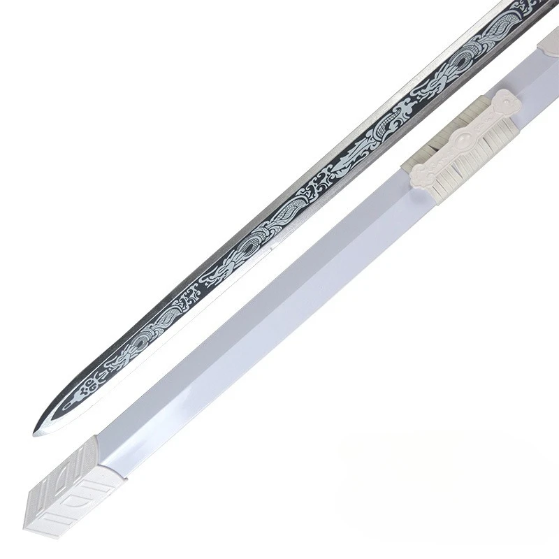 85 センチメートル/33.46 インチショート練習剣ストラップ竹アニメ周辺武器モデル小道具シース付きグッズ装飾品ギフトおもちゃ