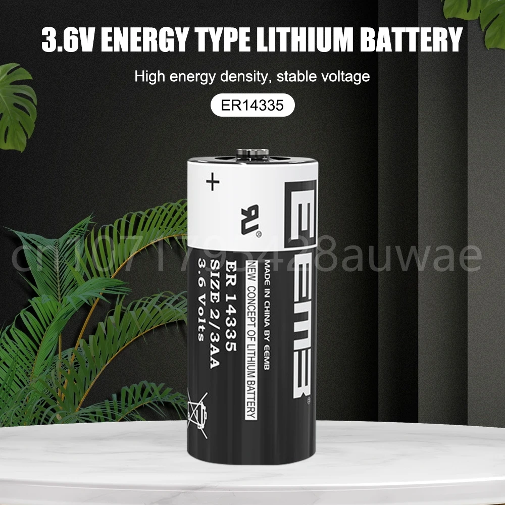 10PCS 2/3AA Size ER14335 14335 3.6V 1650mah Lithium Batteries High Energy Li-ion Instrument Battery for Smart Meter