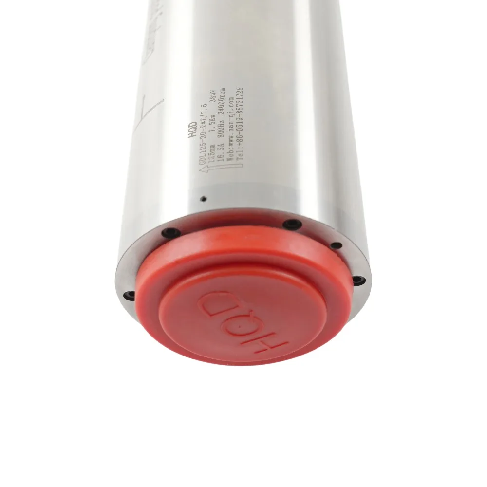 GDL125-30-24Z/7.5 HQD 7.5KW BT30 24000RPM 220V/380V 800Hz Water Cooling ATC Spindle Motor Bearing VFD Drive Metal Milling High
