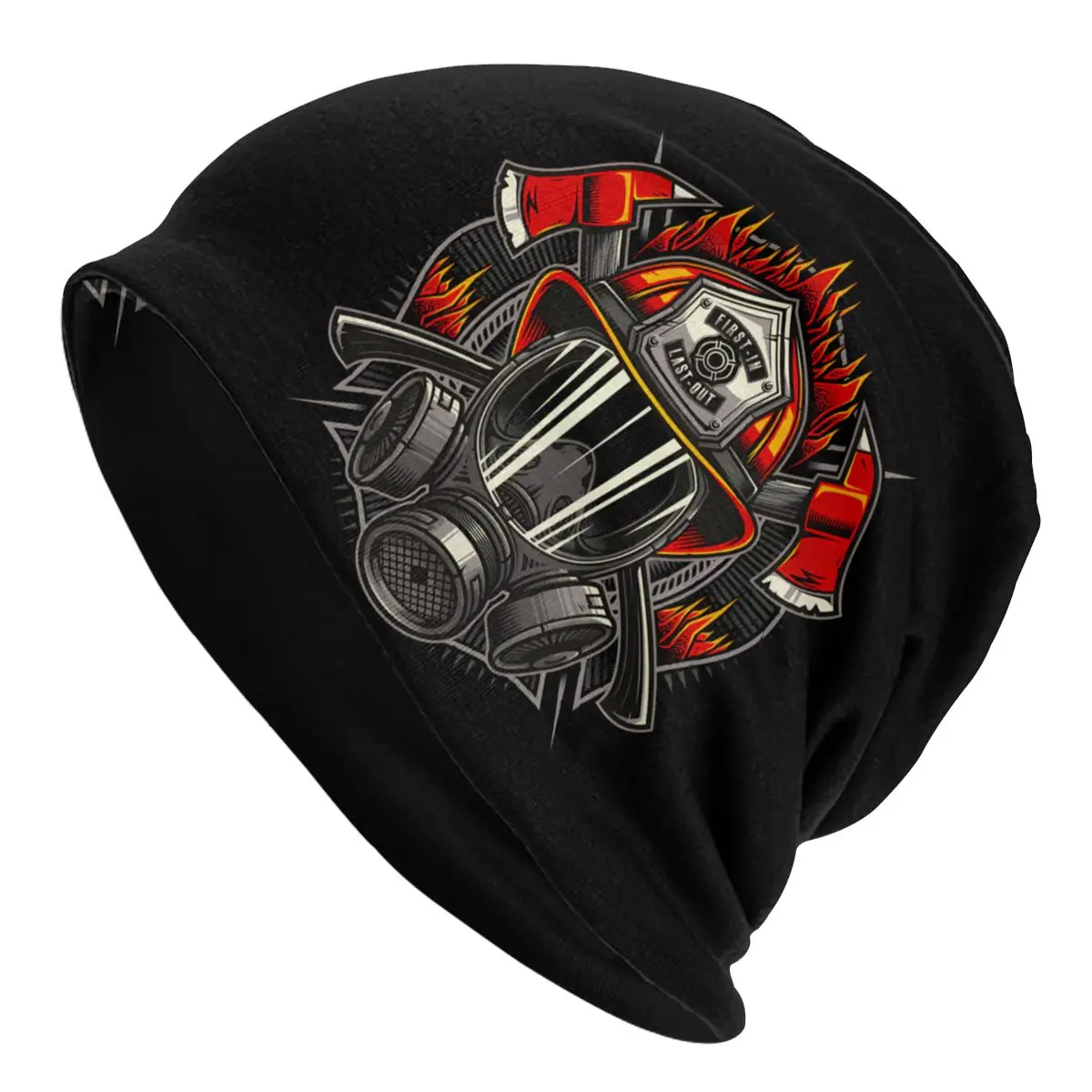 Bonnet Hats Fireman Fire Rescue Men Women\'s Thin Hat Firefighters Autumn Spring Warm Cap Design Skullies Beanies Caps