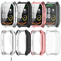 Plating TPU Case For Haylou Watch 2 Pro (LS02 Pro) Smart Watch Strap Full Bumper Cover Silicone Protector Accessories LS02 Pro