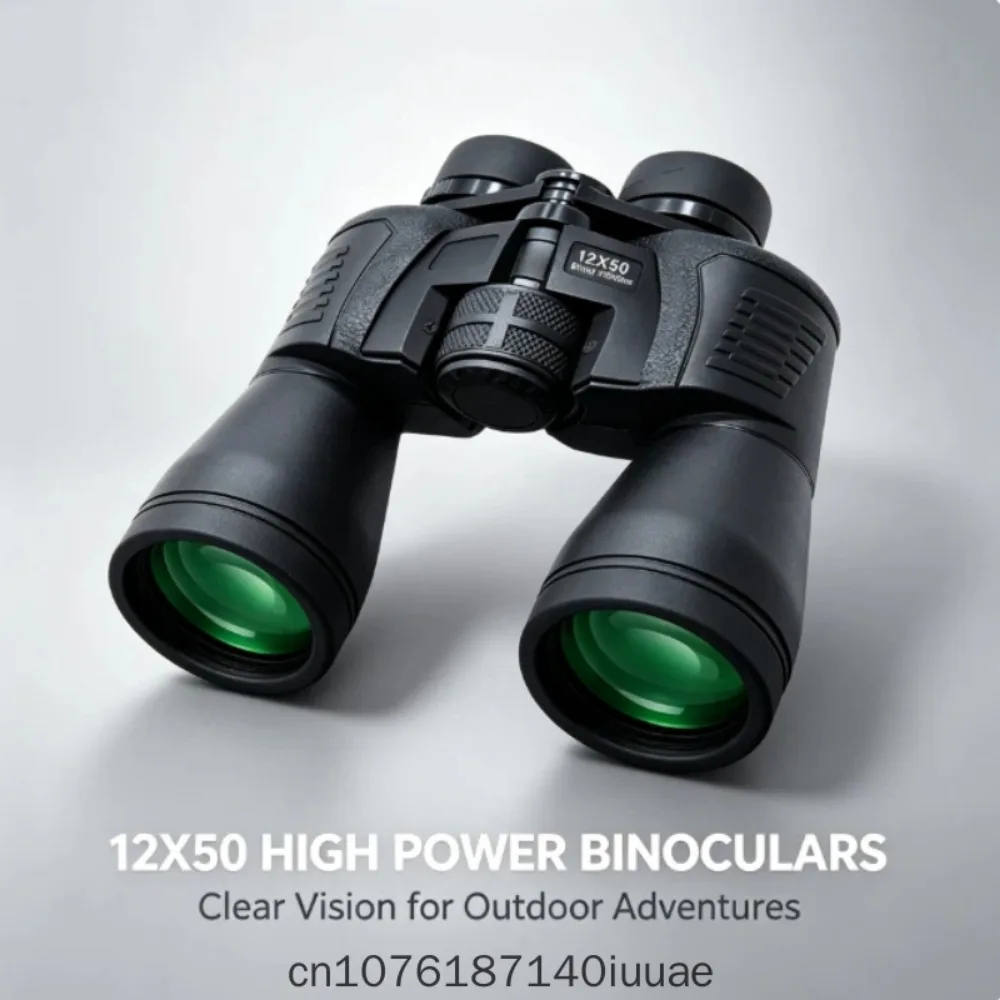 12X50 High Magnification Binoculars High Definition Large Objective Lens Waterproof Telescope For Bird Watching Hunting Travel