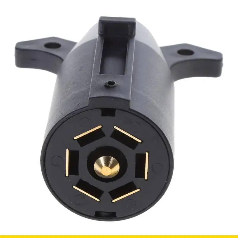 SZCH 7 Pin 12V European Trailer Socket + Plug Tow Bar Electrics Connector Adapter For RV Truck Caravans