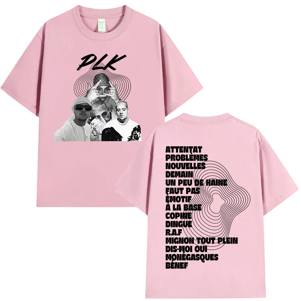 Rapper PLK Grafik T-shirt Männer Frauen Kleidung Mode Hip Hop Pop Musik T-shirts Casual Baumwolle Kurzen Ärmeln T Shirts Streetwear – Detail 5