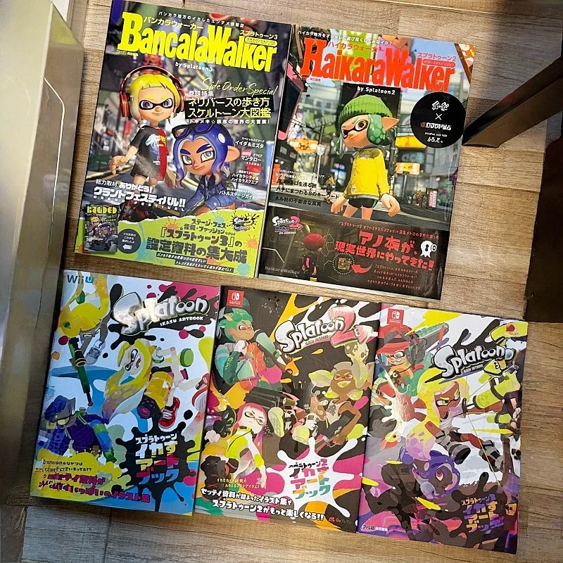 

SPLATOON 1-3 Series Art Set Collection Book — оригинальная японская версия, редкая игрушка-плакат ACG для подарка на день рождения