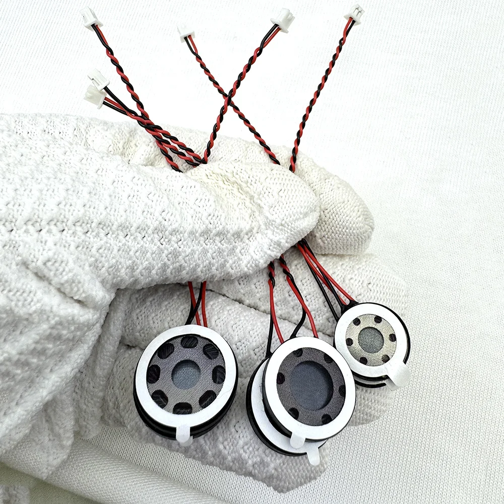 50pcs 8 Euro 1W Plastic Inner Magnetic Small Horn with Wire Round Horn 15 18 20 23 25 26mm MX1.25MM Terminal Plug