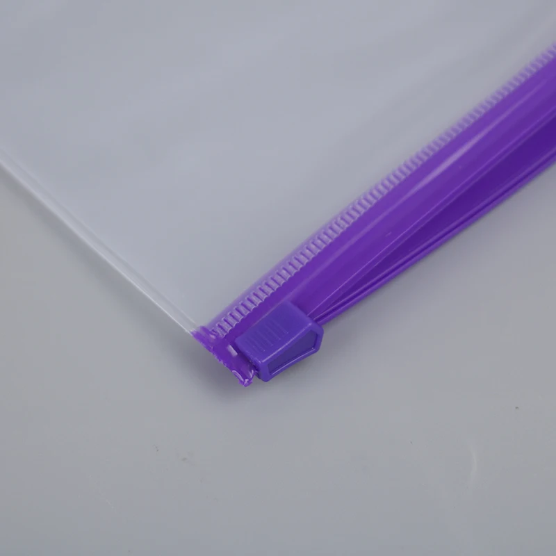 Poches de Reliure à 6 Trous, 4 Pièces, Enveloppes en PVC Imperméables, Pochettes de Reliure à Fermeture Éclair