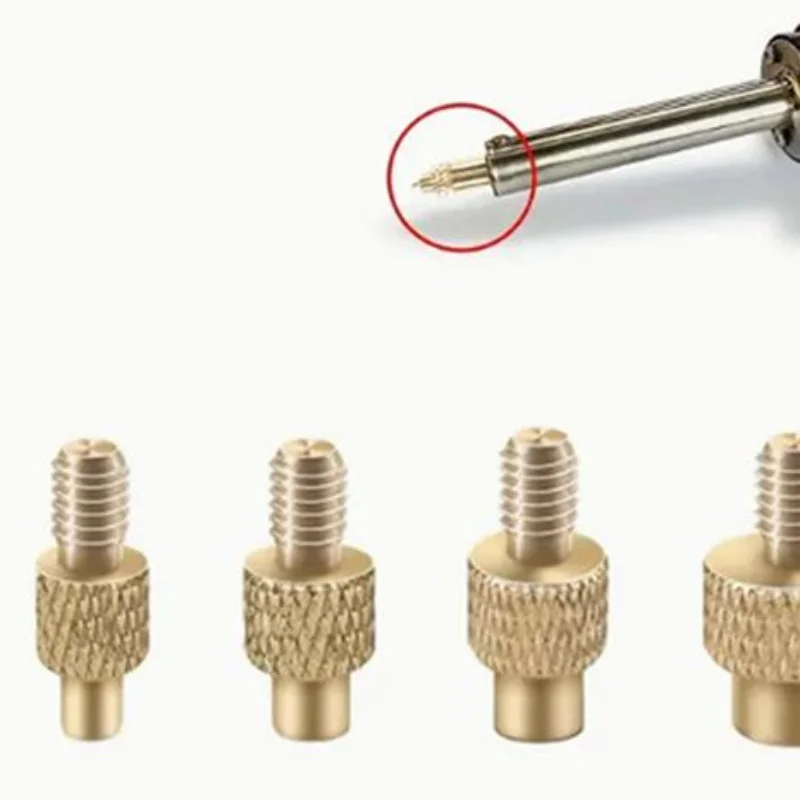 7/9/10Pcs Heat Insert Nut Iron Tip M2 M3 M4 M5 M6 M8 Brass Thread Embedded Kit Tool For Plastic 3D Printer Soldering Iron