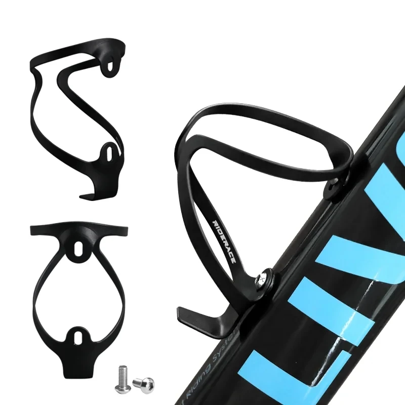 RIDERACE Fahrrad Flaschenhalter Ultraleicht Aluminiumlegierung MTB Mountain Road Bike Wasserkocher Käfig Halterung Fahrradzubehör – Detail 2