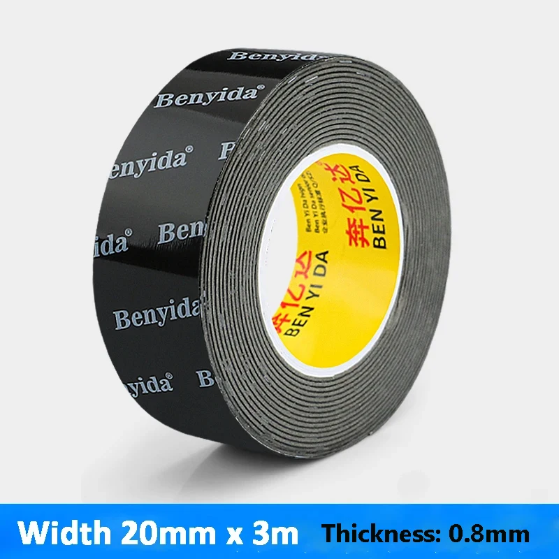 1Pc Strong Double-sided Tape High Viscosity Fixed High Temperature Resistant Traceless Adhesive Fixing Car Home and Offices