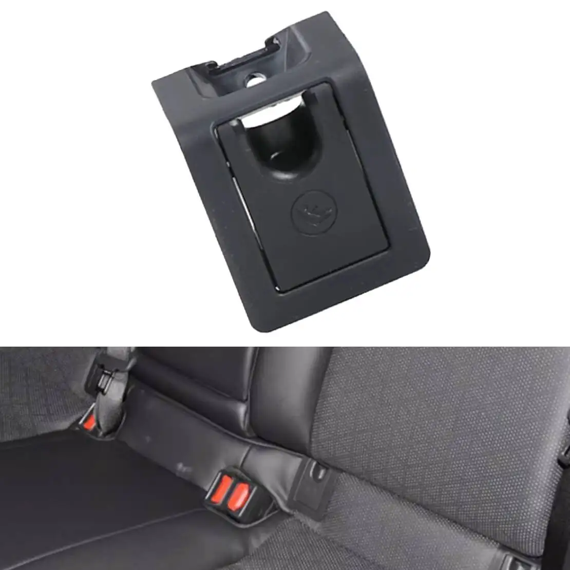 73731-06010 Car Rear Child Seat Hook Anchor ISOFix Cover Cap Assembly Fit for Toyota Camry Avalon Black ABS