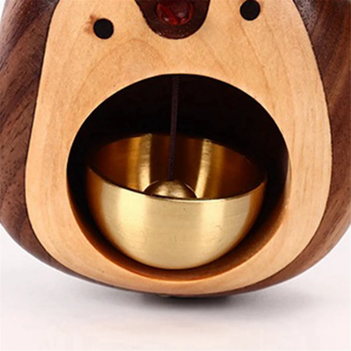 A96Q-sonnette en bois, carillons éoliens en noyer noir, cloches en bronze, série pingouin, cadeaux de décoration pour la maison.