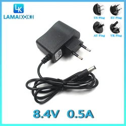 8.4V 0.5A Switching Power Adapter 8.4V 500MA DC Regulated Power Cord 5.5 * 2.1MM