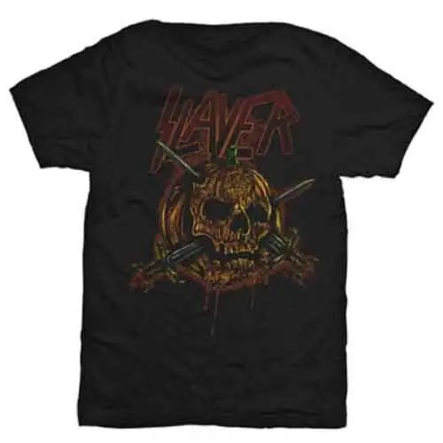 

Футболка Slayer Skull Pumpkin, новая черная