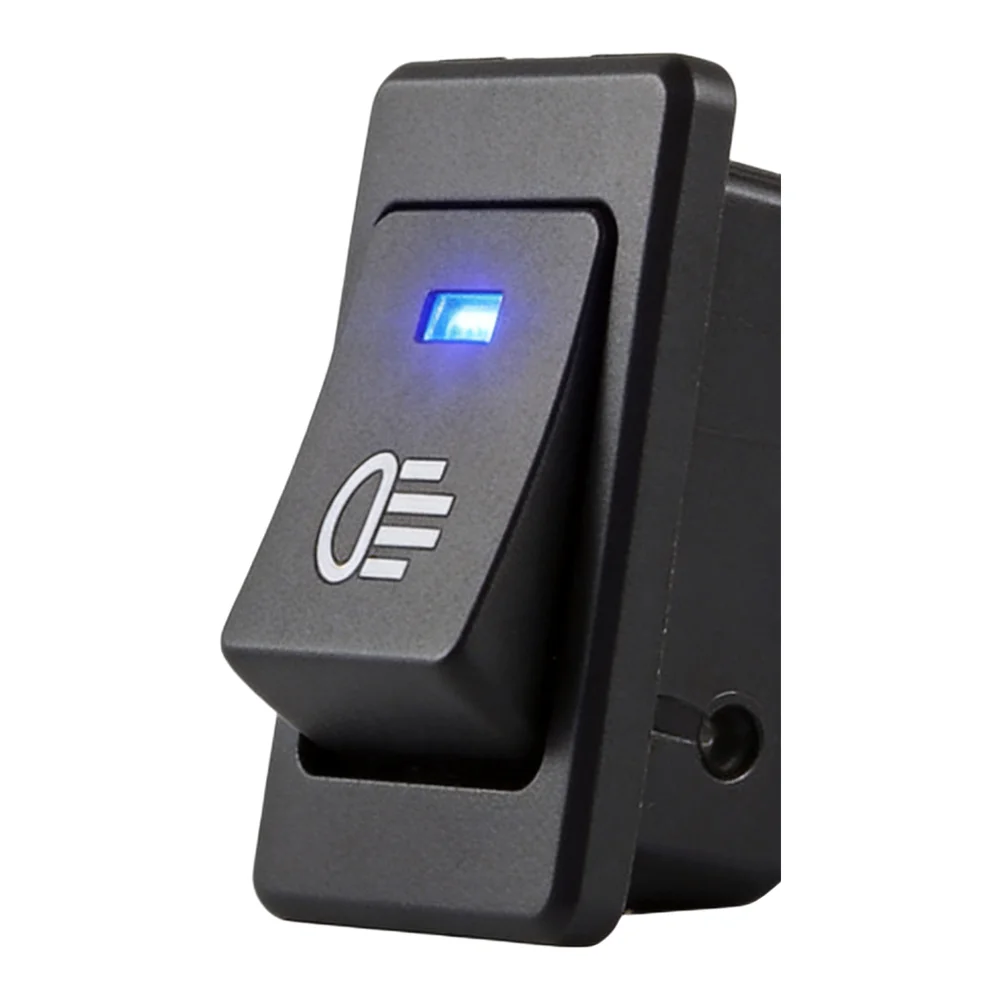 ASW17D 2 Position ON OFF Rocker Switch with 4 Pin and LED Indicator 12V 35A for Fog Lamp and Work Light Use in Trucks and SUVs