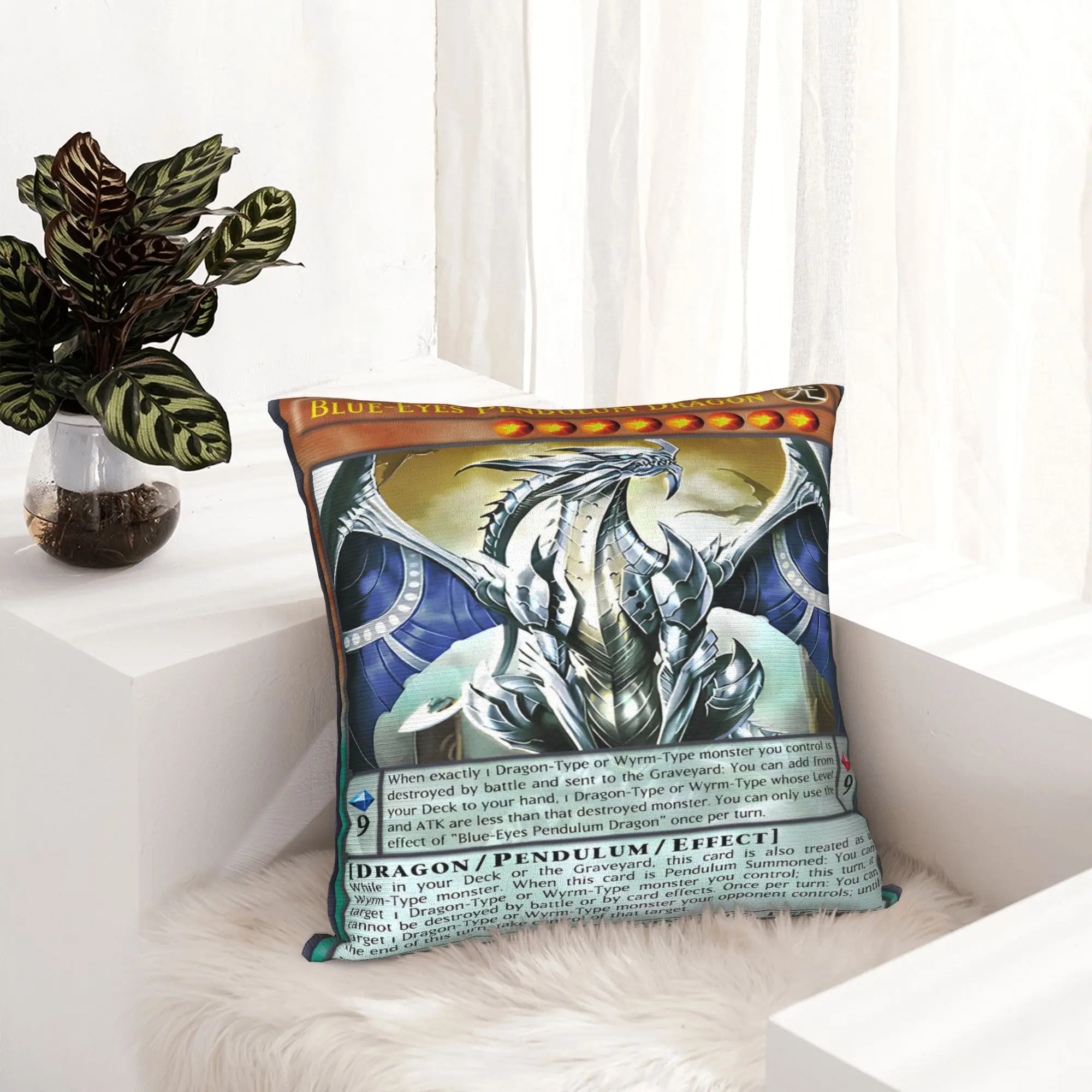 Anime Yu Gi Oh Card  Pillowcase Double-sided Printing Polyester Cushion Cover Decorations  Throw Pillow Case Cover Home Square