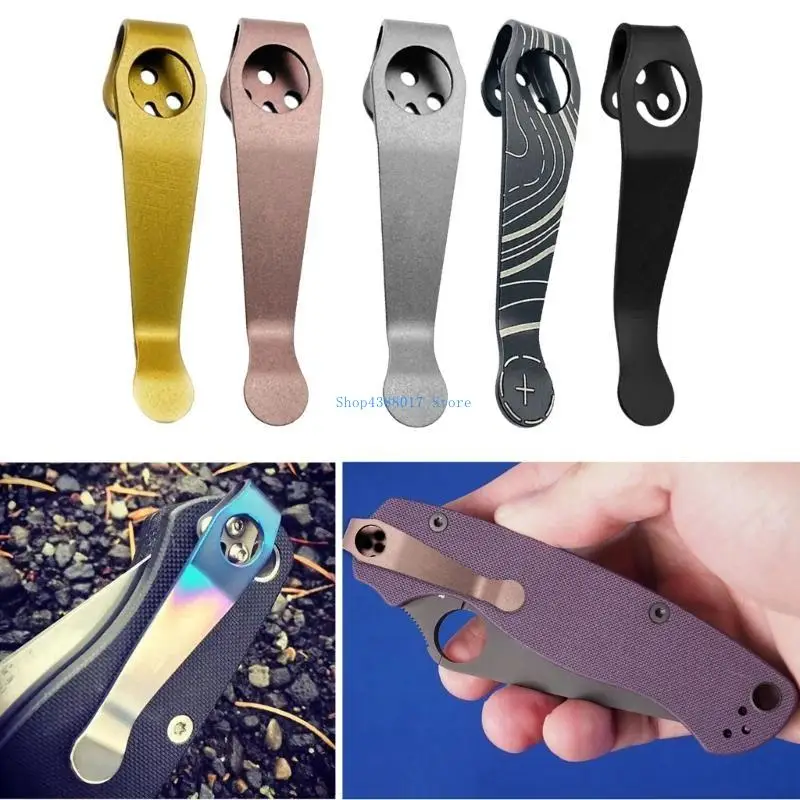 

896B Fold Knifee Clip Titaniums Alloy Back Clip Pocket Clamps Knifee Clip Making Knifee Pocket Clips Tool DIY Accessories