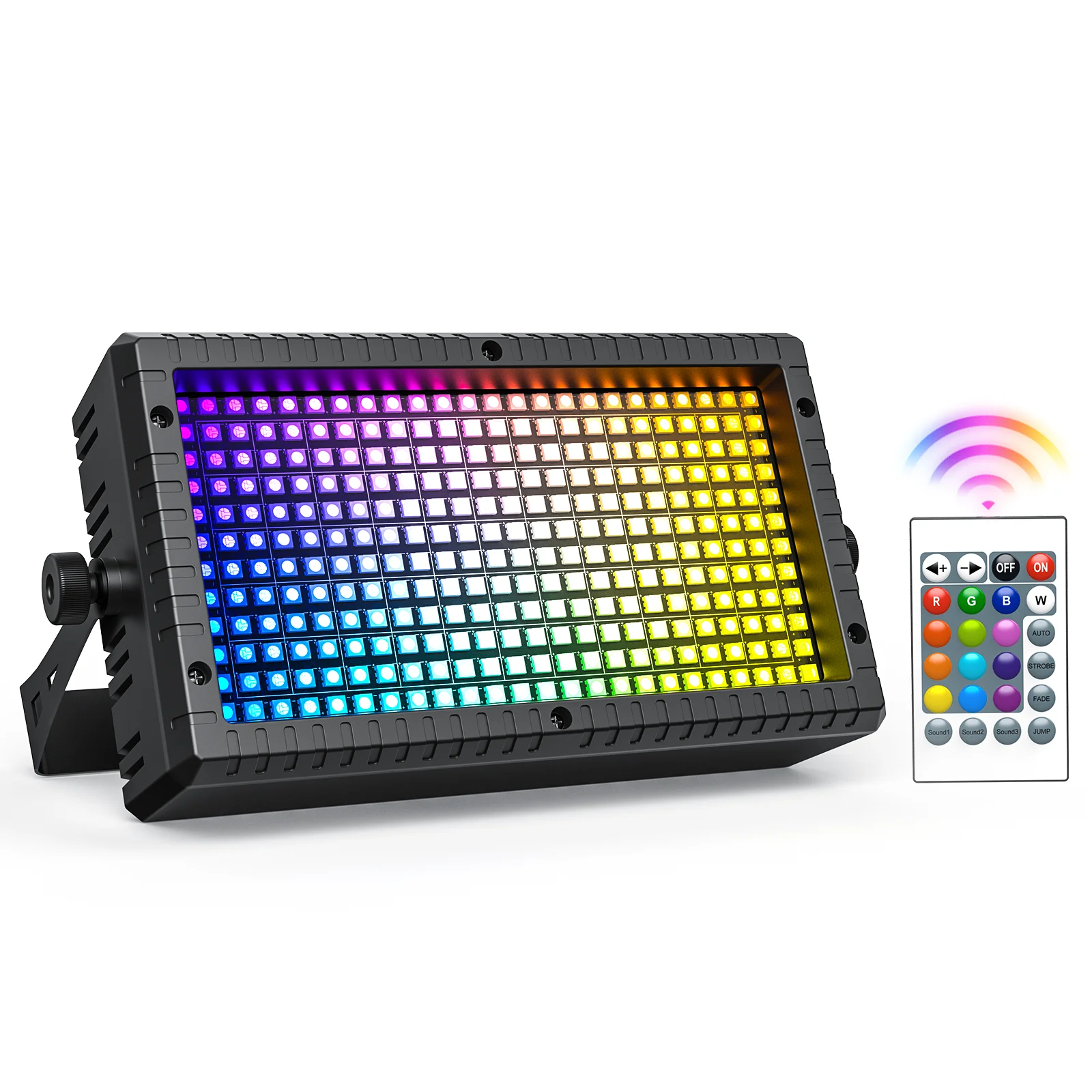 Yiflamefly 60W Wall Wash Light 288PCS RGB LED Stage Strobe Light Remote Control DMX512 DJ Light For Wedding Party Disco Church