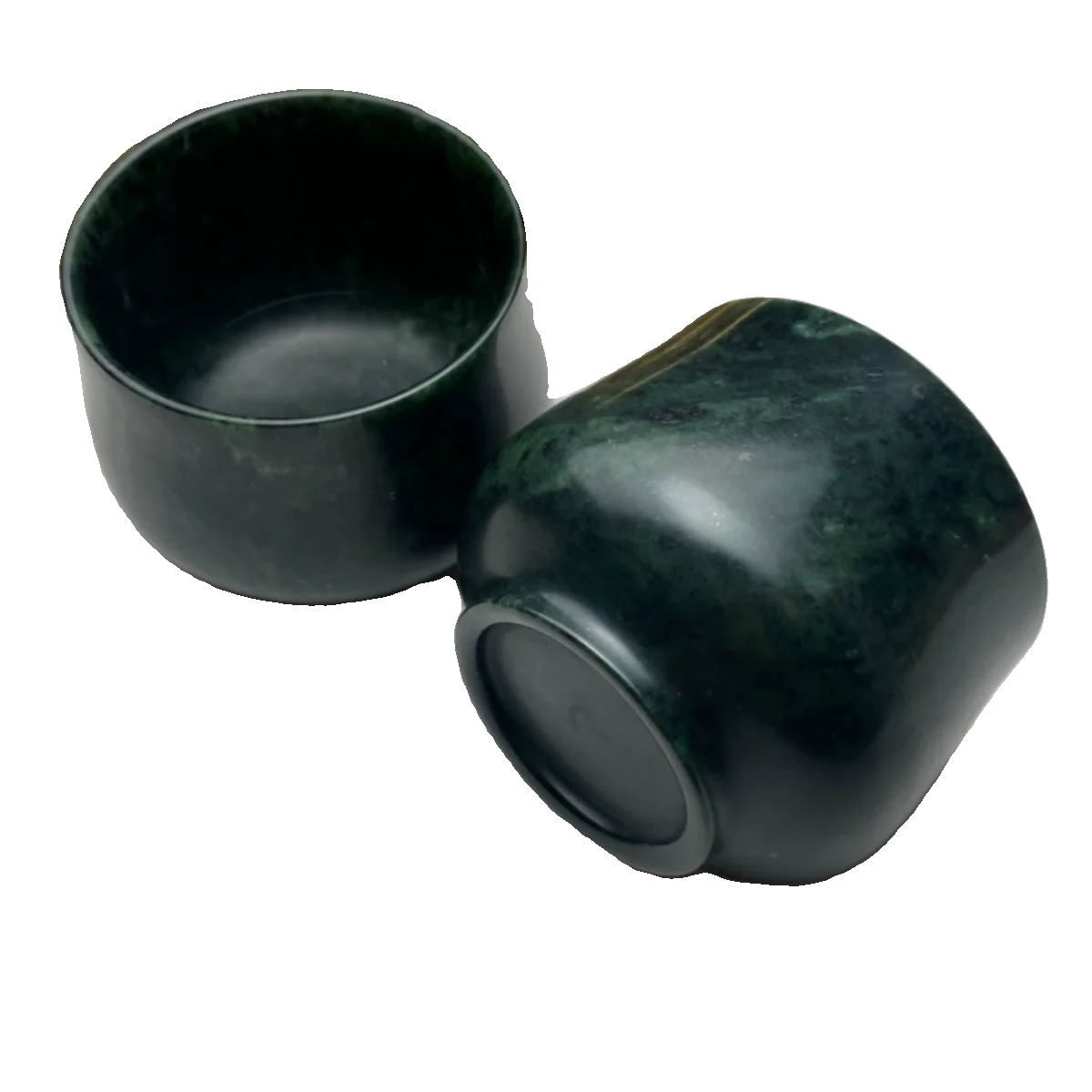 Natural Medicine King Stone Water Cup Teacup Magnetic Tibetan Jade Master Cup Serpentine Stone Jade