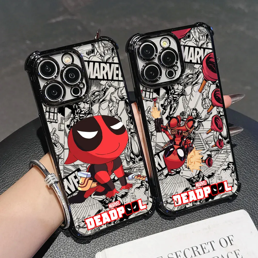 

Deadpool Funny Cartoon Marvel Phone Case For Redmi Note 15 Pro 14 13 12 11 10 A7 Pro Plus 5G Redmi 15A 15 15C 14C 13C Soft Cover
