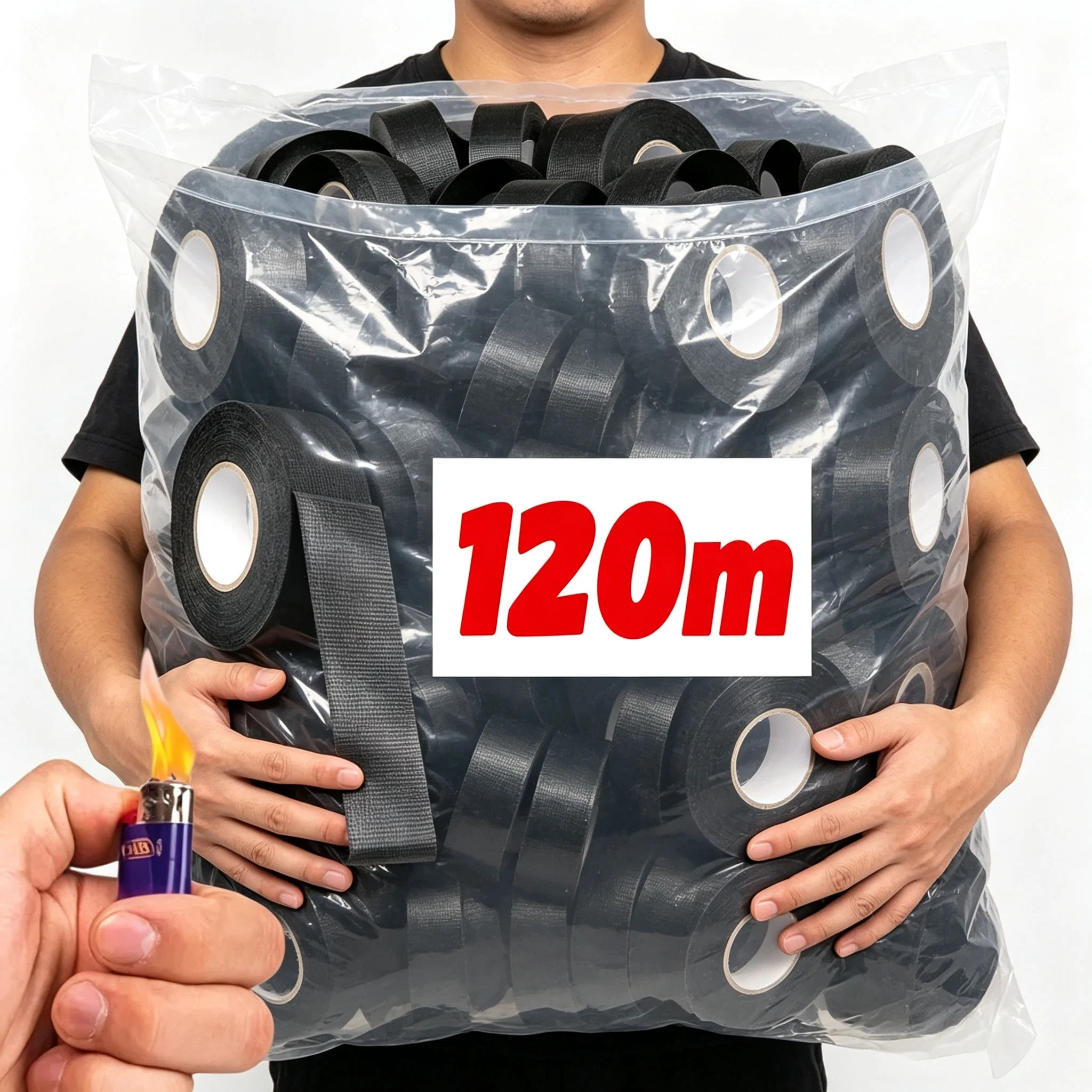 Electrical Insulating Tape Heat Resistant Harness Tape Car Cable Harness Wiring Loom Protection Waterproof Tape