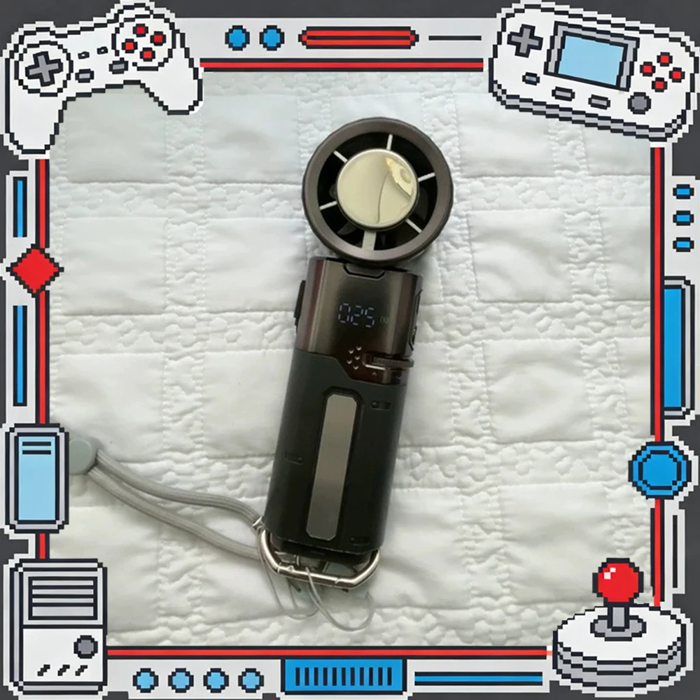 Mave MF120 Handheld Small Fan Semiconductor Refrigeration Handheld Fan 100 Th Gear Roller Speed Regulation Light Weight For Gift