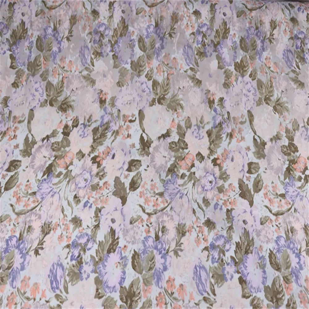 Tissu Jacinjuard pour femme, beau design floral, sensation confortable, style élégant, robe populaire, grande qualité