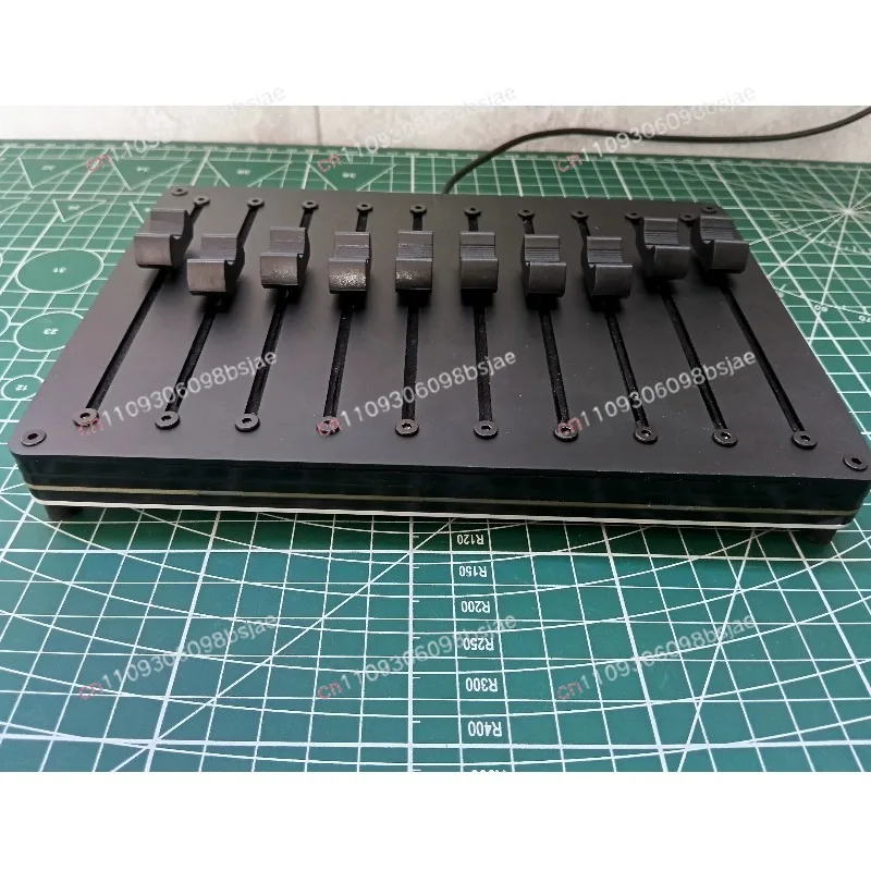 10-Way Fader Fader Customizable CC Information USB Interface MIDI Controller for Music Host Software