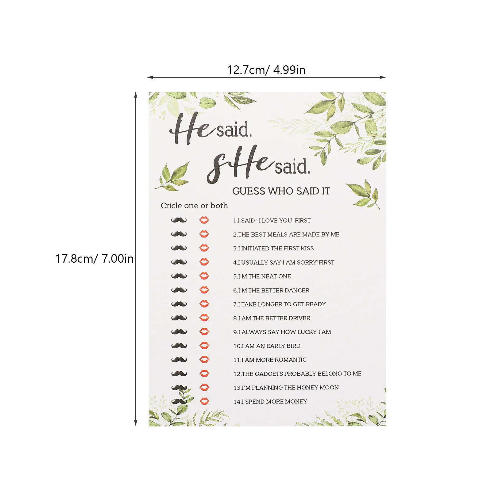 10 pièces jeux de douche nuptiale Kit de cartes de jeu de mariage moderne pour les Couples cartes de jeux de douche nuptiale