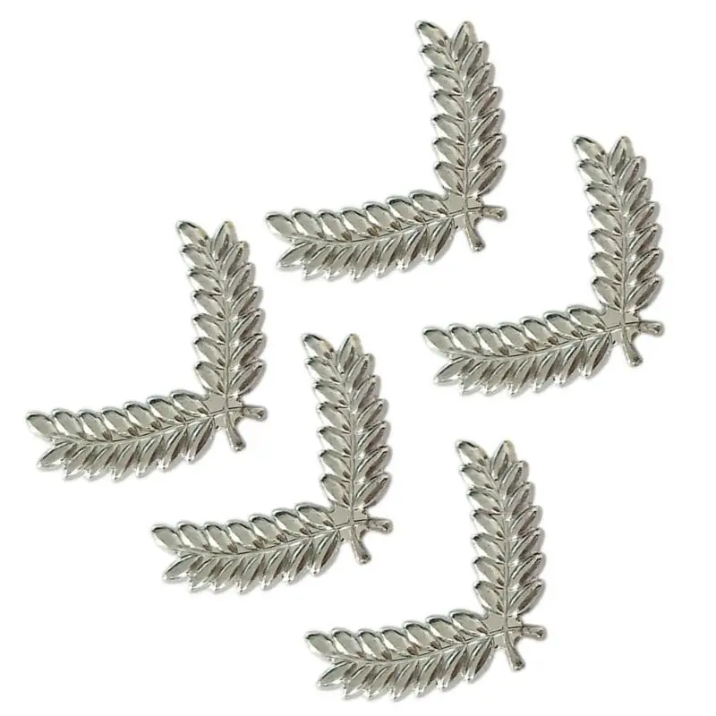 31BB Stewardess Hat Badge Easy Use Halloween Party Costume Cabin Hat Wheat Badges Stage Show Uniform Decors 5PCS