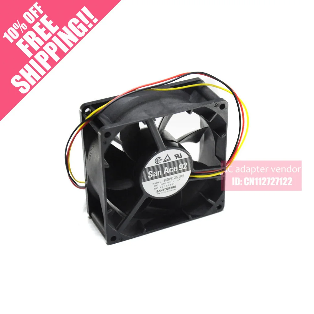 brand new FOR Sanyo 9238 9G0912G104 12V 1.1A 3-line fan