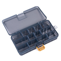 Fishing Tackle Box Waterproof Plastic ONE Layer Lures Hook Minnow Bait Storage Case Multifunctional Fishing Tool
