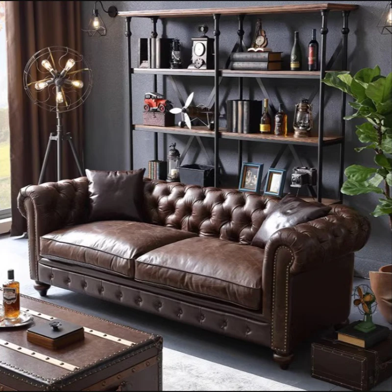 أرائك حديثة بسيطة أثاث منزلي إيطالي أرائك ترفيهية لغرفة المعيشة أثاث من الجلد الصناعي المريح El Sofá MHSF #2