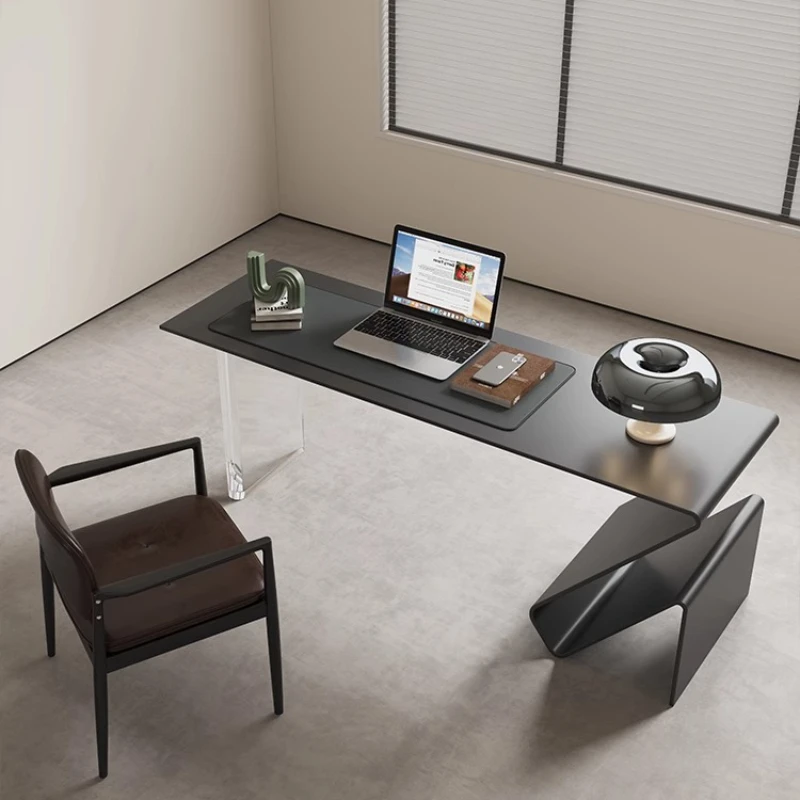 

French Study Designer Office Desk Light Luxury Solid Wood Office Desk Creative Computer Table Office Furniture Skriveboard XYOD