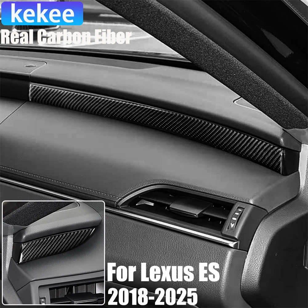 

Real Carbon Fiber Car Accessories Dashboard Strips Soft Sticker For Lexus ES200/250/260/300h/350 2018 19 20 21 22 23 24 2025