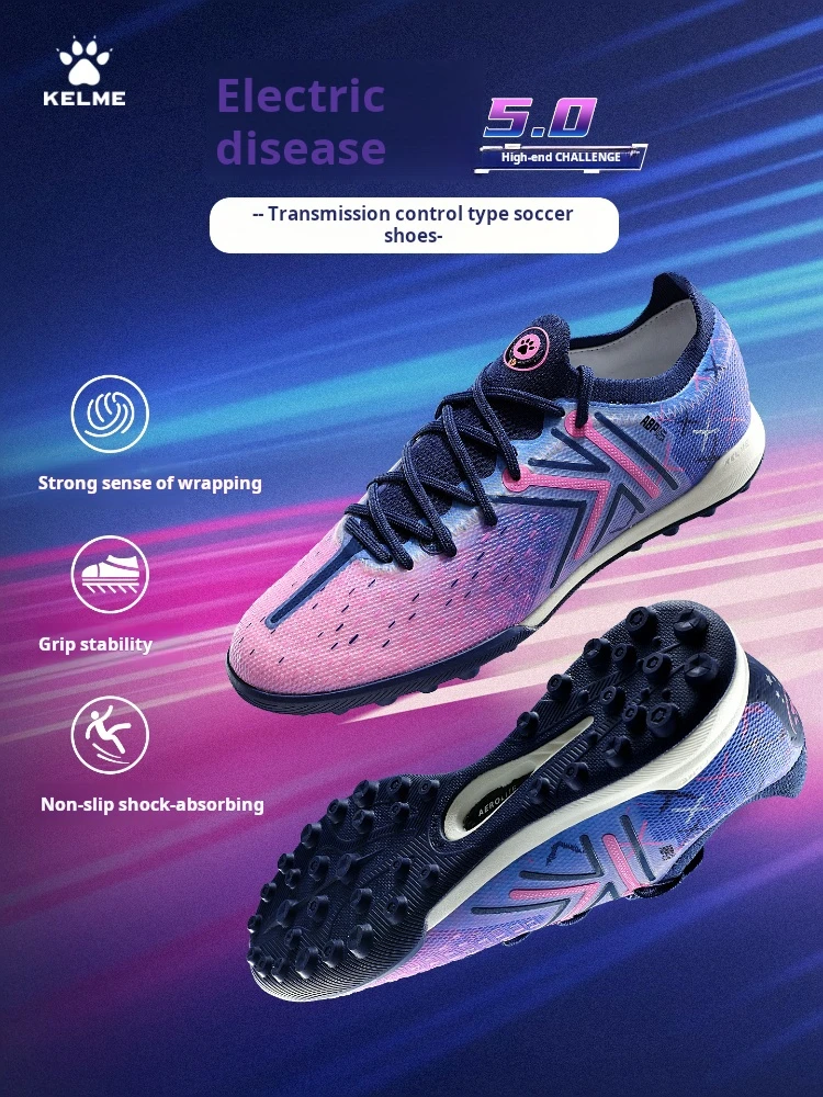 Kelme Football Shoes Adult Low Cut Tf Broken Nail Football Shoes Indoor Anti Slip Match Training Shoes