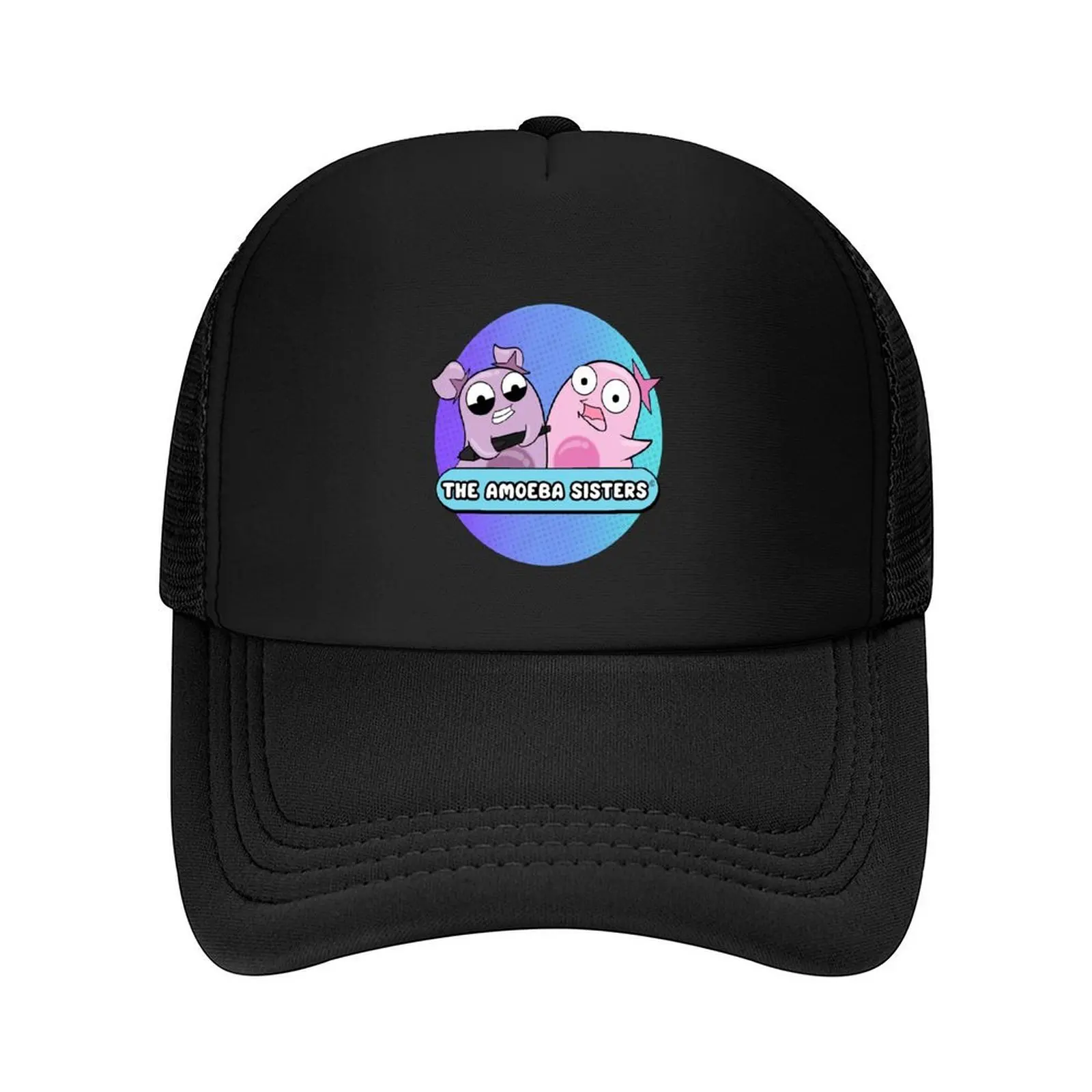 

Amoeba Sisters Logo Baseball Cap Thermal Visor Snap Back Hat Icon fishing caps man Baseball For Men Women's