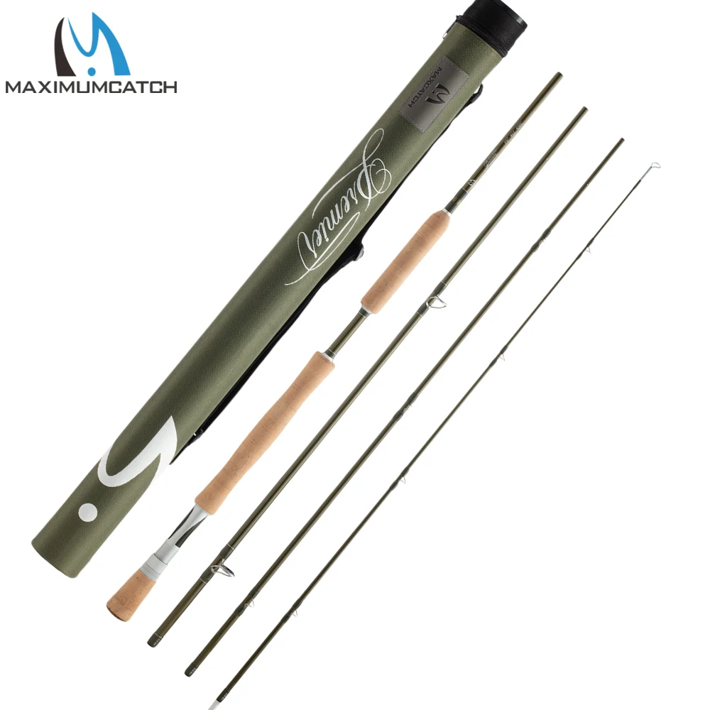 

Maximumcatch Premier X Fly Fishing Rod 3-12WT IM8 30T Carbon Fiber Mod-Fast Action 5-Layer Blank with Ceramic Guides Cork Handle