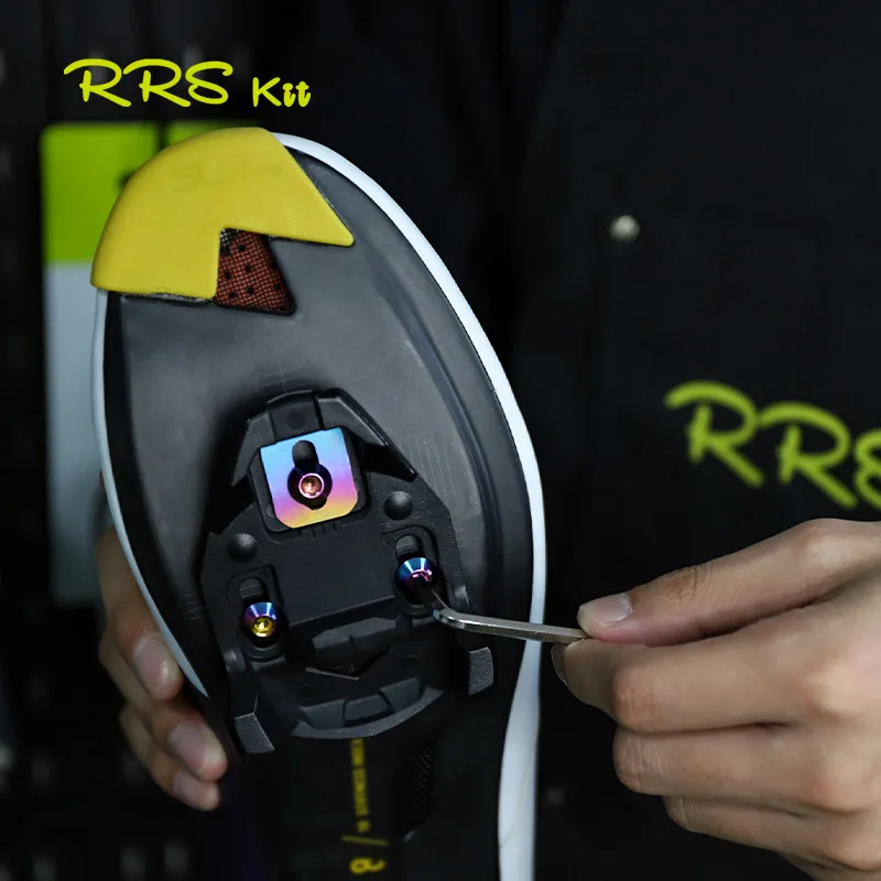 

RRSKIT Bicycle Time Self-locking Pedal Titanium Alloy Gasket Screws For Xpresso/Xpro/lclic Bike Pedal Cleat Screw Accessories