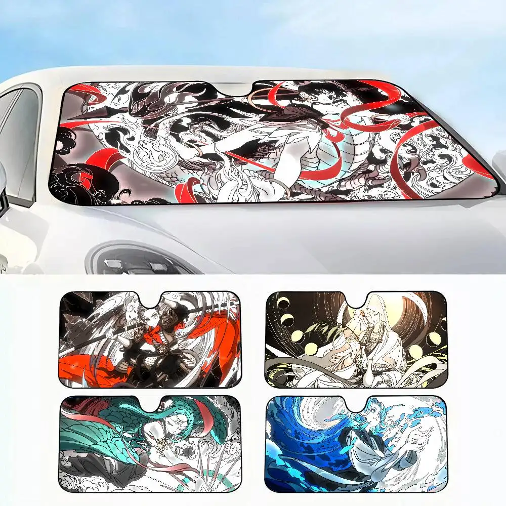 

anime n-Non-Human Car SunShade Car insulation windshield sunshade, UV blocking sunshade protector