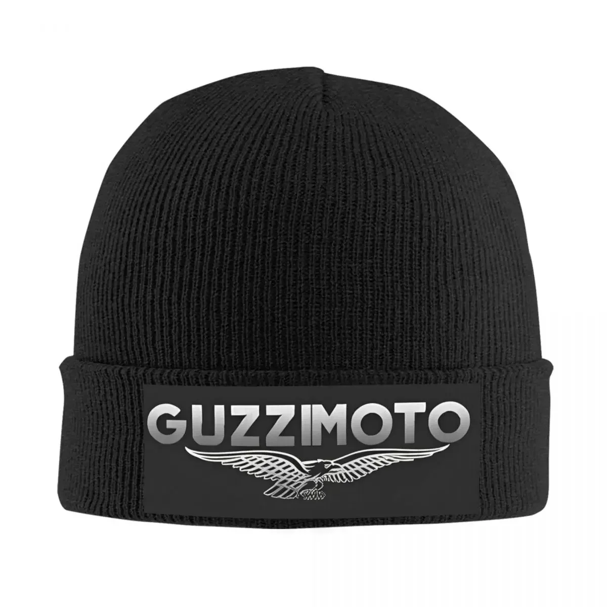 Guzzi Motorcycles Moto Logo Knit Hat Beanie Winter Hats Warm Unisex Casual Caps Men Women