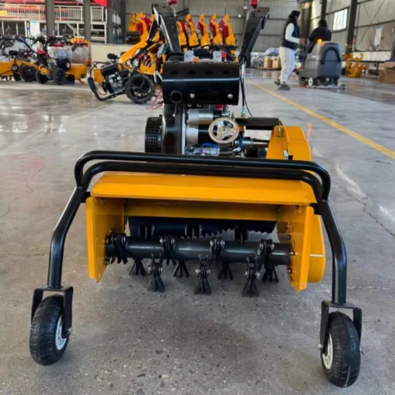 Multifunctional four-wheel drive micro-tiller, lawn mower, new micro-tiller manufacturer, spring weeding