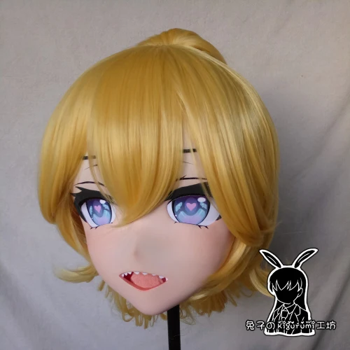 (KM178)Top Quality Handmade Female Resin Cosplay Japanese Role Play Kubaki Kigurumi Mask Crossdresser Doll Transgender Mask
